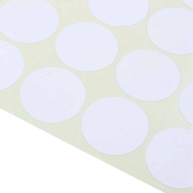 10X, 19Mm Circles Round Code Stickers Self Adhesive Sticky Labels White