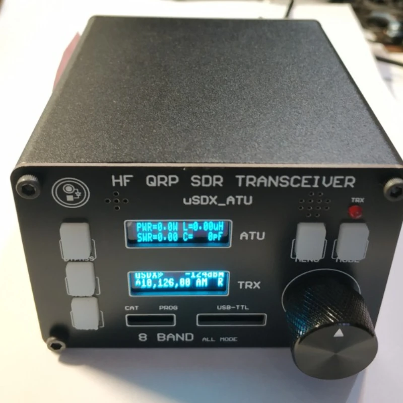 HF QRP SDR: uSDX_ ATU built-in sky adjustment uSDX_ 8Band Upgraded OLED Dual Screen Display