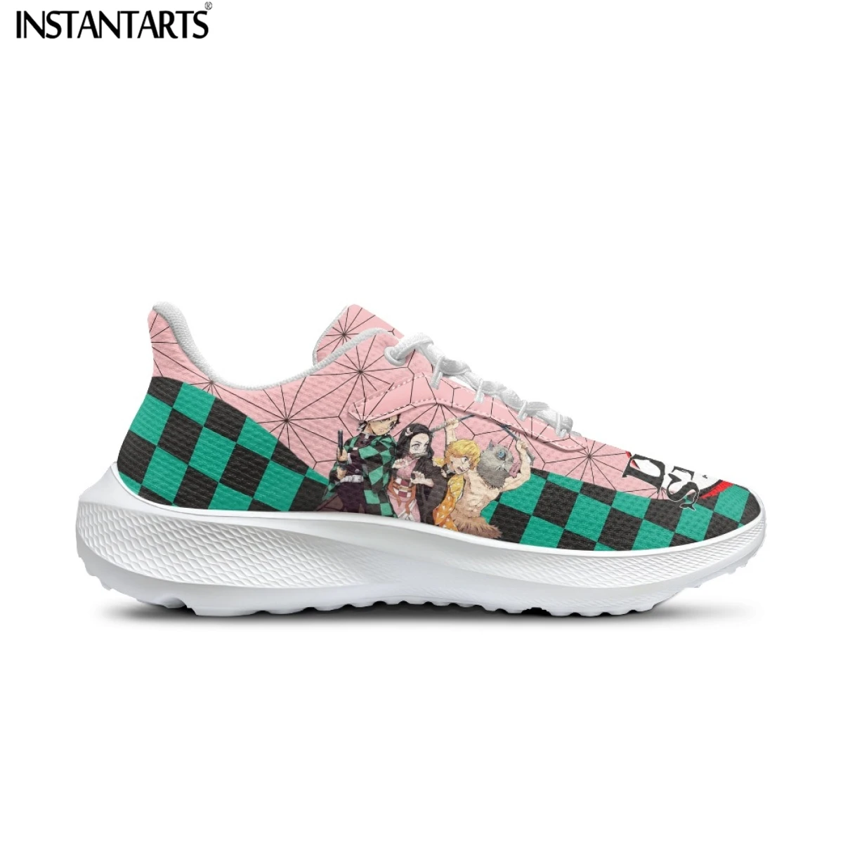 INSTANTARTS 2023 New Running Shoes for Women Cartoon Anime Printed Cushion Sneakers Non-slip Wear-resistant Walkings Zapatillas