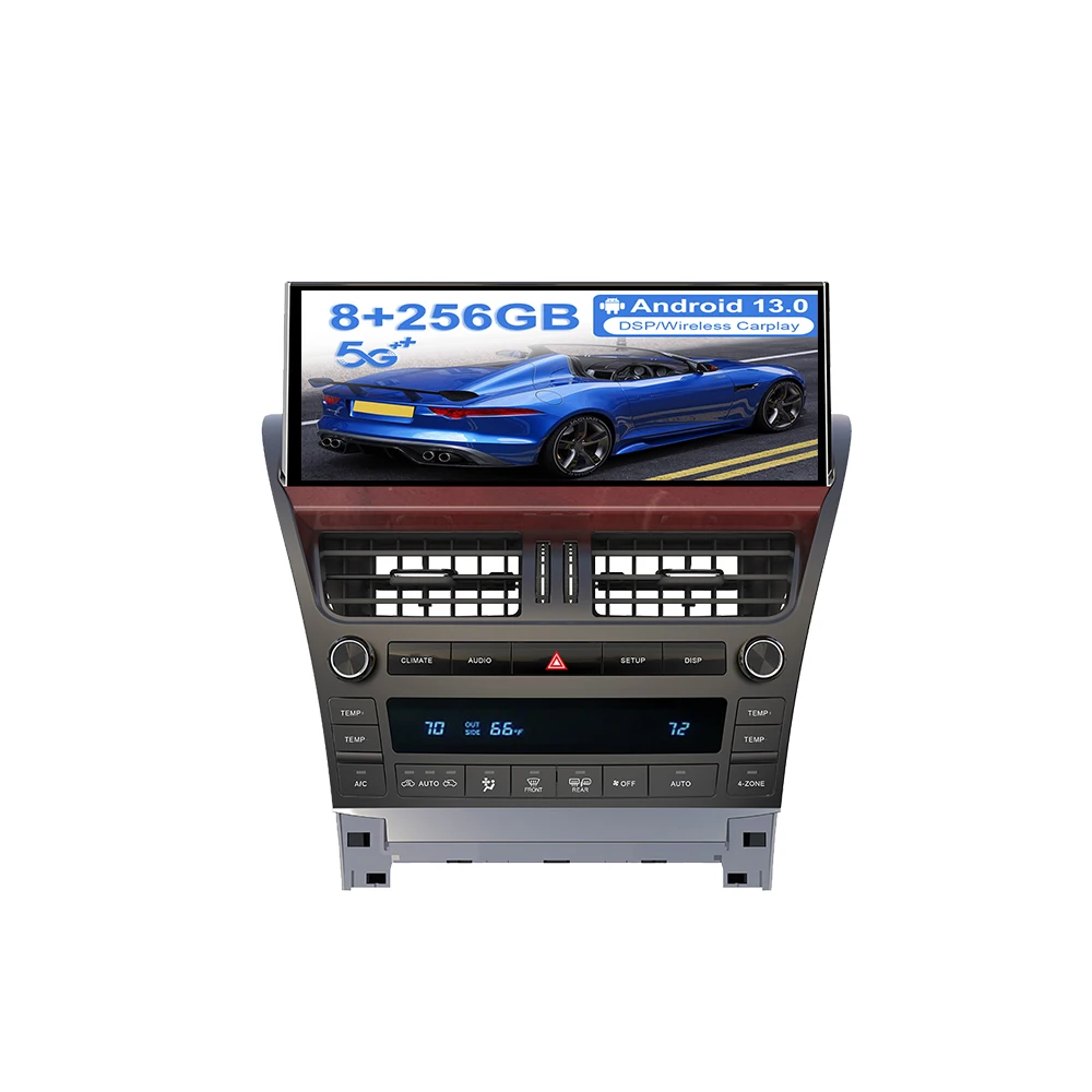 12.3 inch Vertical Screen Android 15.0 8+256GB Car Stereo Multimedia For Lexus LS460 LS600 2006 - 2012 Radio GPS Navigation Unit