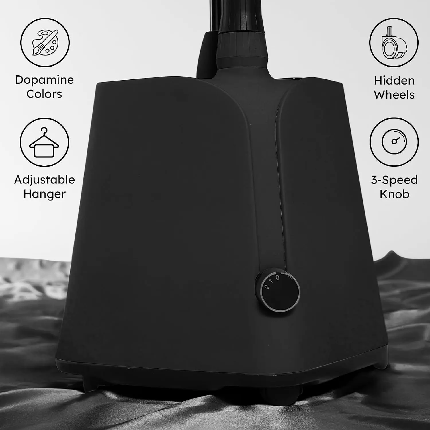 Colorful Standing Garment Steamer for Clothes, 2000W Professional Hanging Clothing Steamer with Stand, Commercial Cloth Fabric S