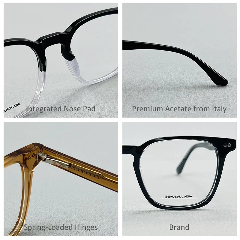 BN Acetate Prescription Frames Stylish Anti Blue Light Eyeglasses Frames Fashionable People Vision Correction Protection Optical