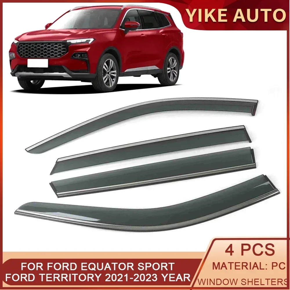 

For Ford Equator Sport/ Ford Territory 2021-2023 Car Window Sun Rain Shade Visors Shield Shelter Protector Cover Accessories