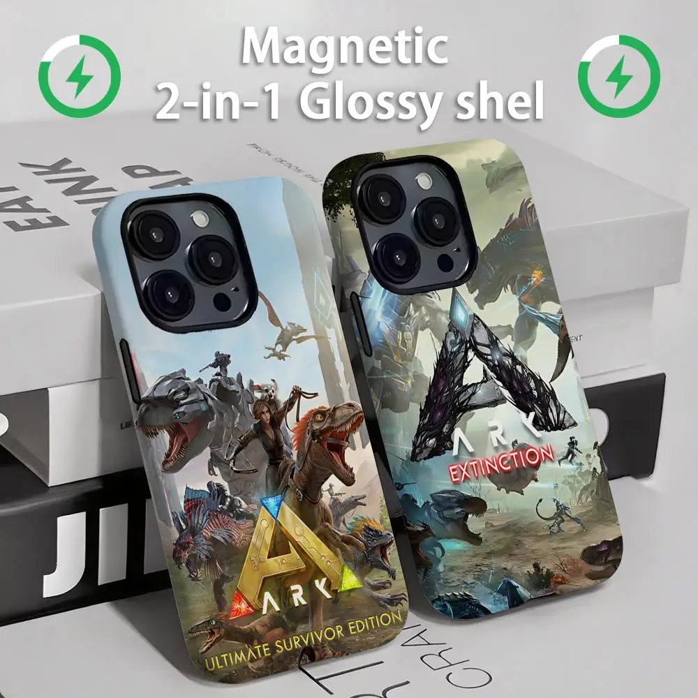 Классический игровой чехол для телефона A-ARK S-Survival EvolvedES, магнитный глянцевый корпус 2-в-1, для iPhone 17, 16e, 16, 15, 14, 13, 12, 11 Pro Max Plus Классический игровой чехол для телефона A-ARK S-Survival EvolvedES, магнитный глянцевый корпус 2-в-1, для iPhone 17, 16e, 16, 15, 14, 13, 12, 11 Pro Max Plus