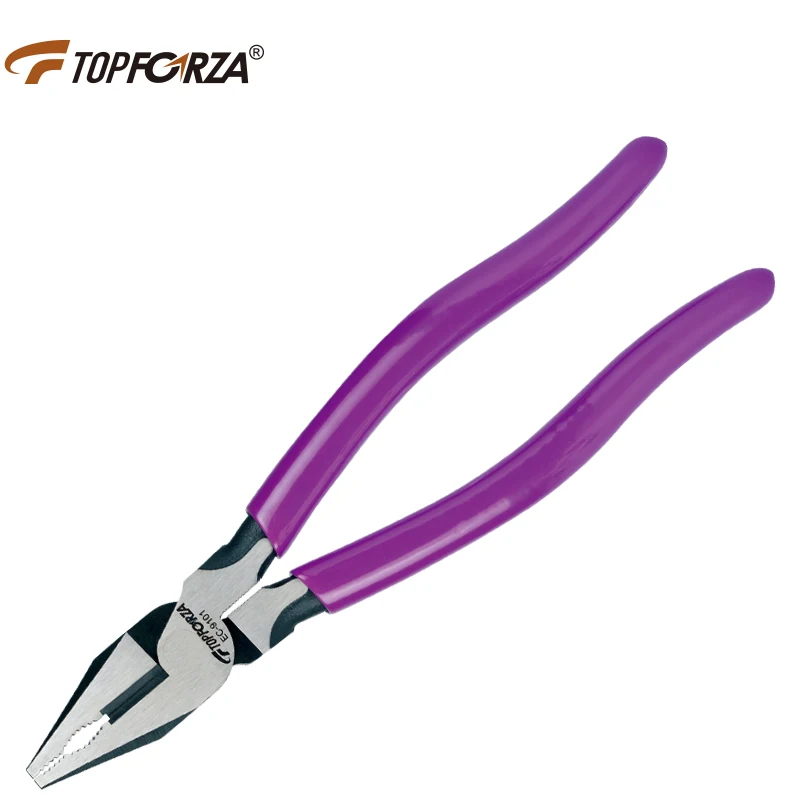 Topforza Combination Plier Steel Wire Cutters CR-V Cable Cutting Nippers Household Electrician Multifunctions Linesman Pliers