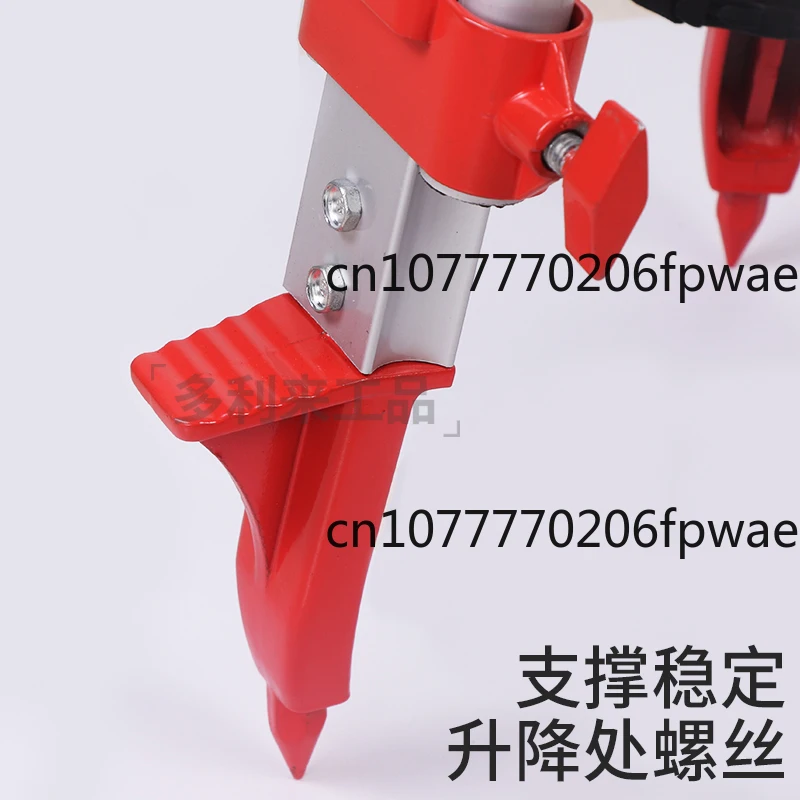 توتال محطة الثيودوليت مستوى سبائك الألومنيوم الخشب الصلب ترايبود الهندسة المسح ورسم الخرائط ترايبود مكافحة الإفلات #5