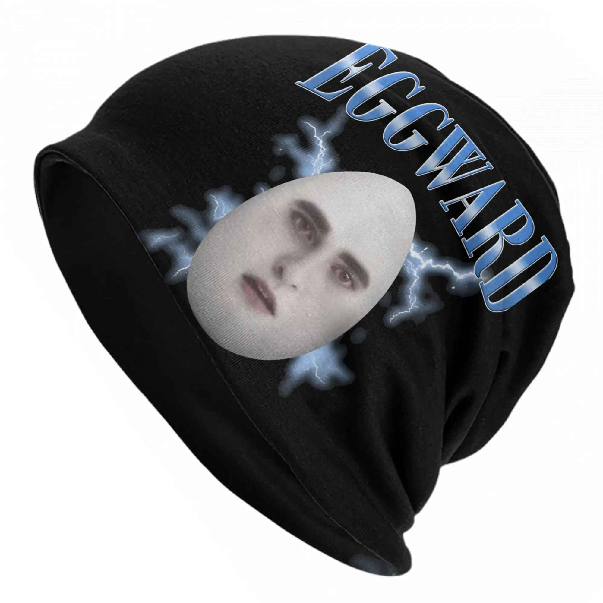 Eggward Funny Silly Meme Skullies Beanies Hats Twilight Edward Cullen Hip Hop Men Women Street Cap Warm Dual-use Bonnet Hat
