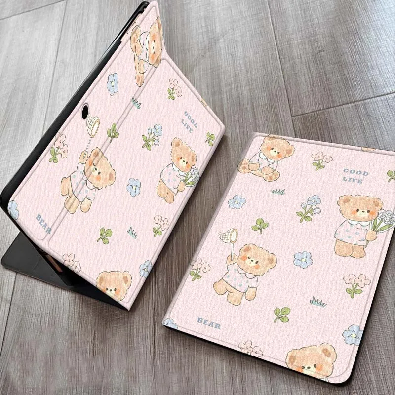 

Cute Teddy Bear PatternFor OPPO Realme Pad 3 11 2 4 Pro Air Neo SE X 11 11.61 11.4 12.1 13.2 Inch Tablet Case