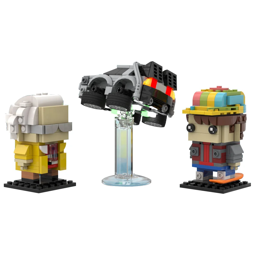 

Gobricks MOC Back To The Future Figure Building Blocks Model Movie Back To The Future Figure Doll Bricks Assemble Toys Kids Gift