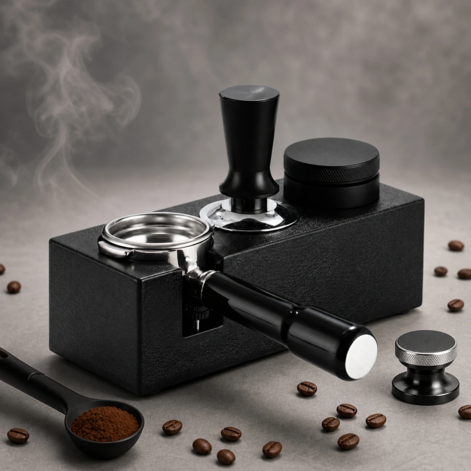 Tampstation met portafilterhou - Home Barista recensie en prijs