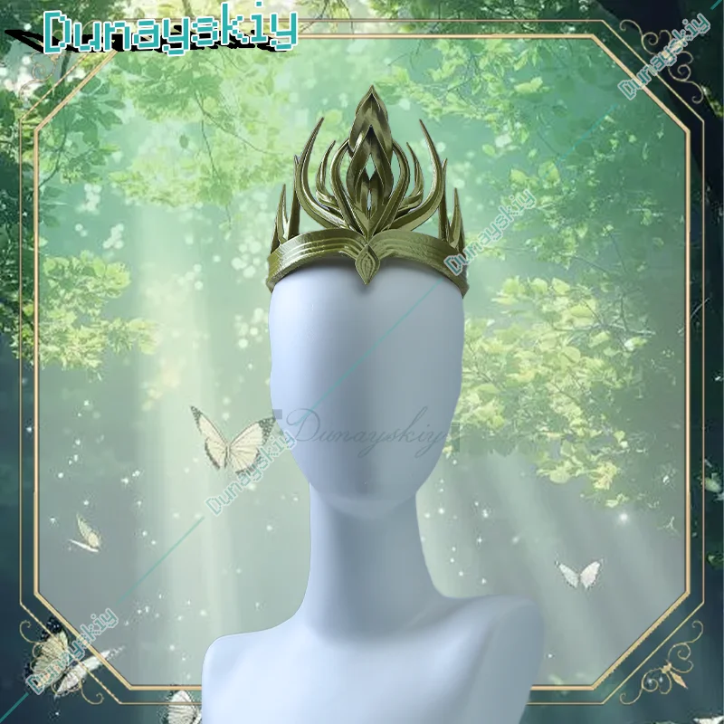 Fantasía Elfo Rey Reina Corona 3D Impreso Cosplay Sombreros Halloween Carnaval Accesorios