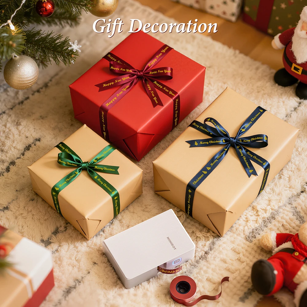 NIIMBOT N1/B18 Satin Ribbon Label and Special Carbon Ribbon for Birthday Gift Wedding Blessing scene