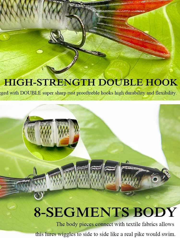 135mm/19g Fishing Lure Jointed Sinking Wobbler For Pike Swimbait Crankbait Trout Bass Fishing Accessories Tackle Bait pesca