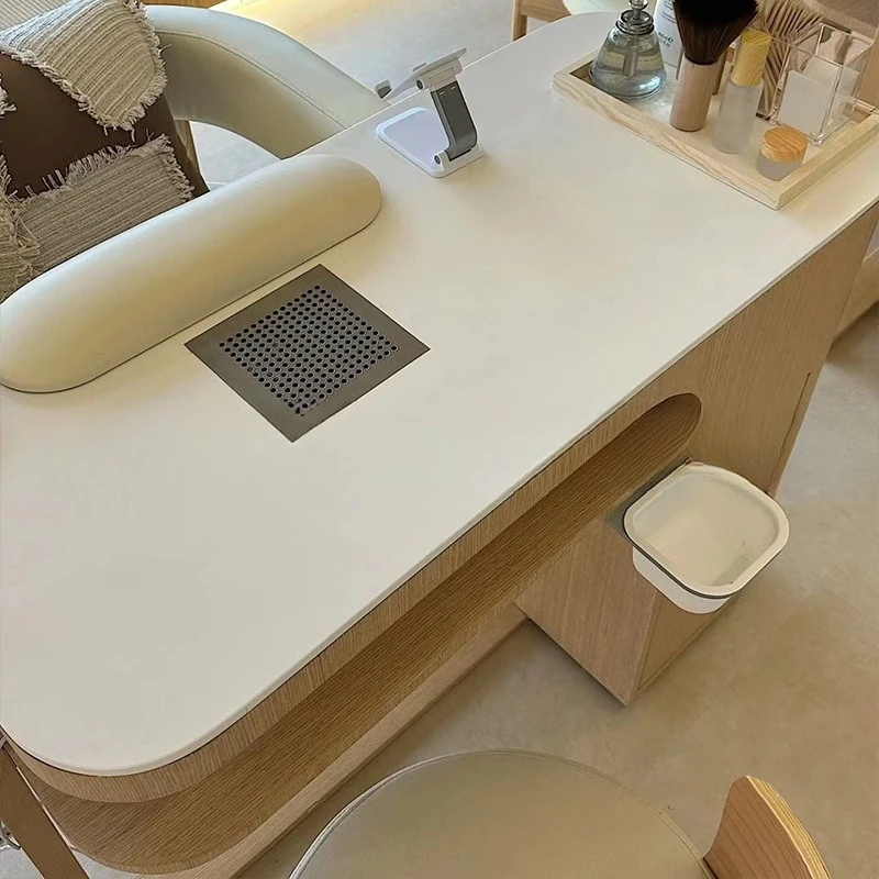 

Internet celebrity Japanese manicure table single with vacuum cleaner with light multi-function