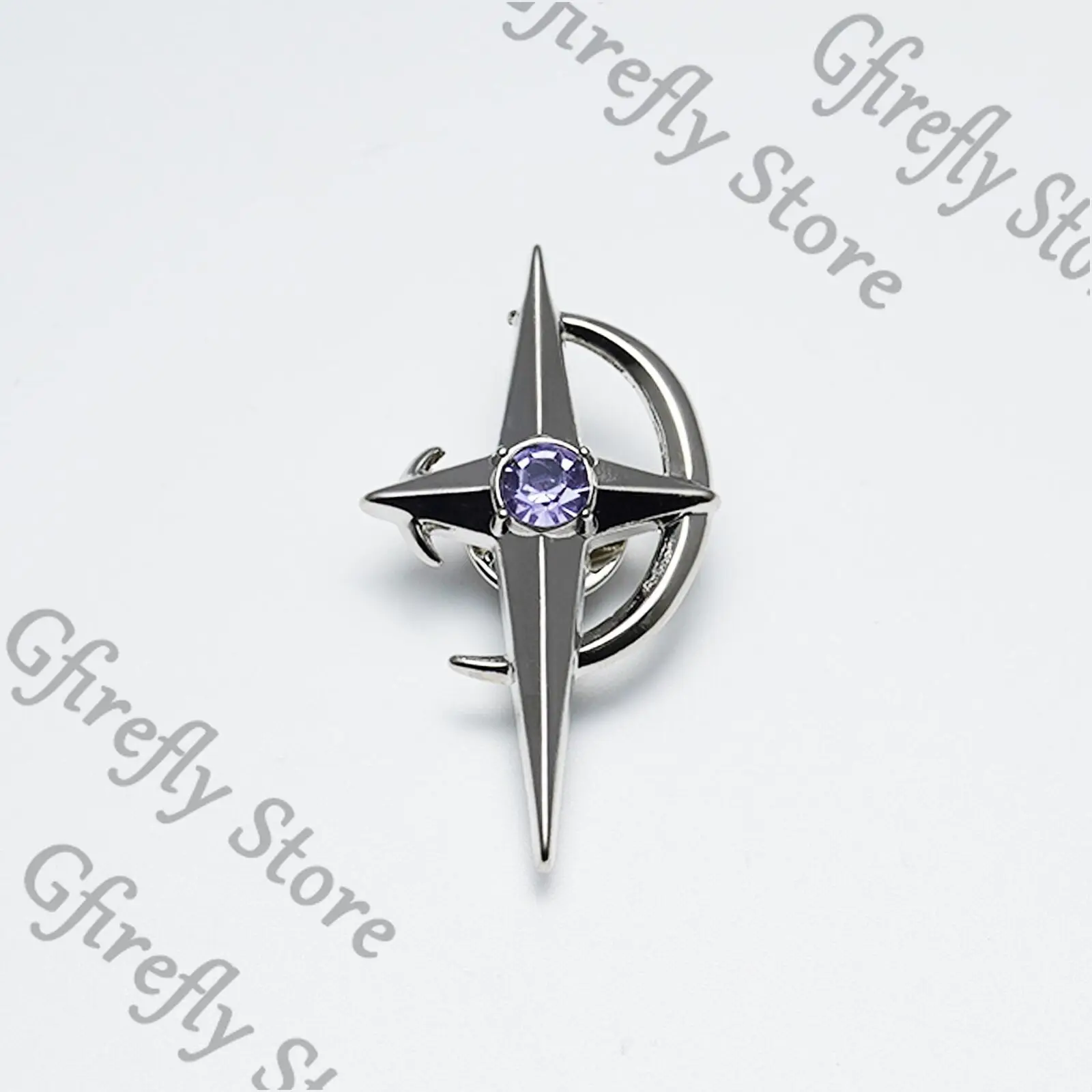 الحب والمساحة العميقة دبوس الصدر بروش تزيين الملابس أجزاء معدنية شعار Xavier Ambitus Ouch أنيمي لعبة تأثيري هدية #4