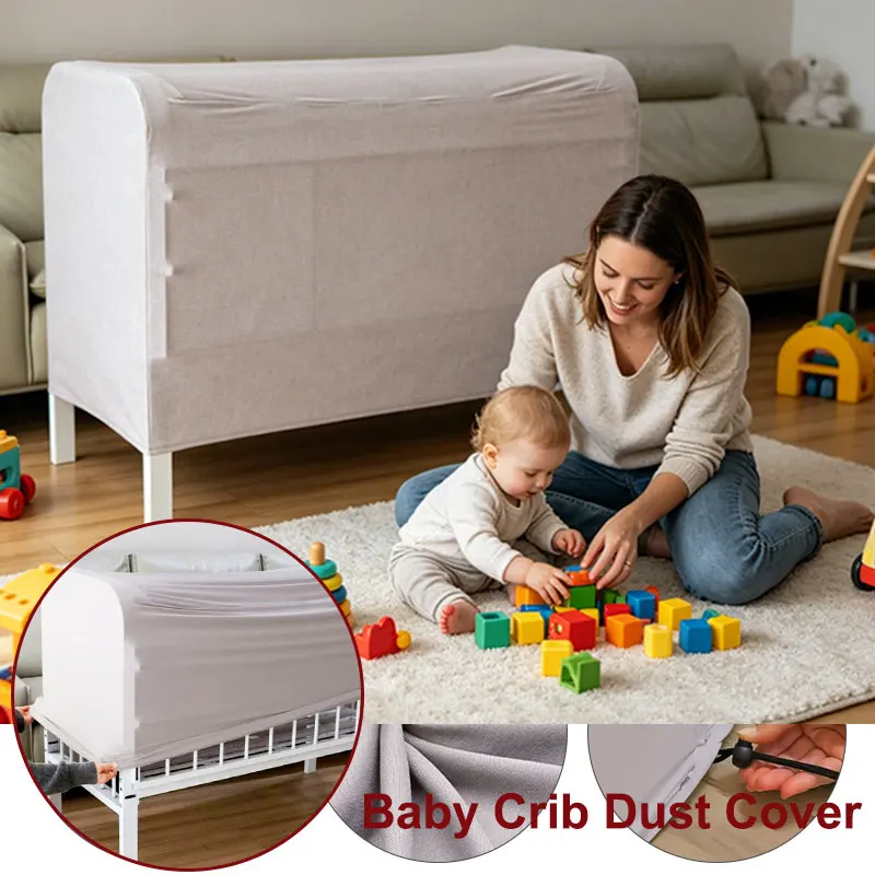 

Elastic Children's Bed Cover Baby Bed Dust Cover Crib Furniture Dust Protection Cover Home Finishing Cover
