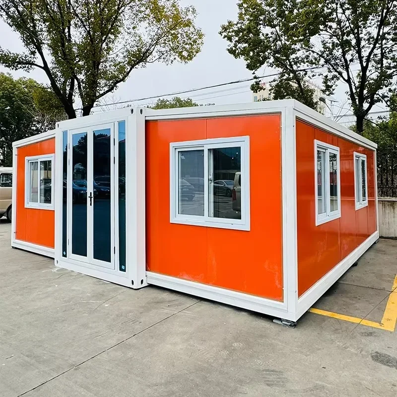 20/40ft Expandable Folding Container Room Double Wing Expansion Container House Prefabricated Mobile Home Tiny House