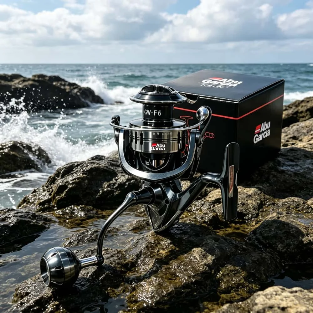 Neue ABU GARCIA Angelrolle mit 9+1 Edelstahl-Kugellagern, Maximale Bremskraft 20KG für Salzwasser und Süßwasser Spinnangeln – Detail 16