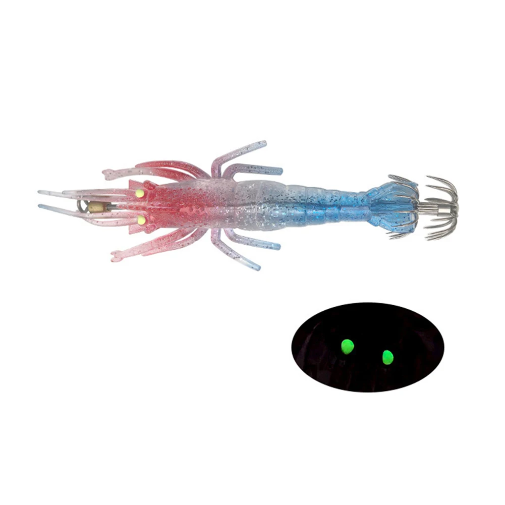 

9,4 г мягкая приманка для рыбалки на кальмара, аттрактант для рыбы, приманка для рыбалки на кальмара, светящаяся приманка для кальмара, двойной крючок для зонта, приманка для привлечения рыбы