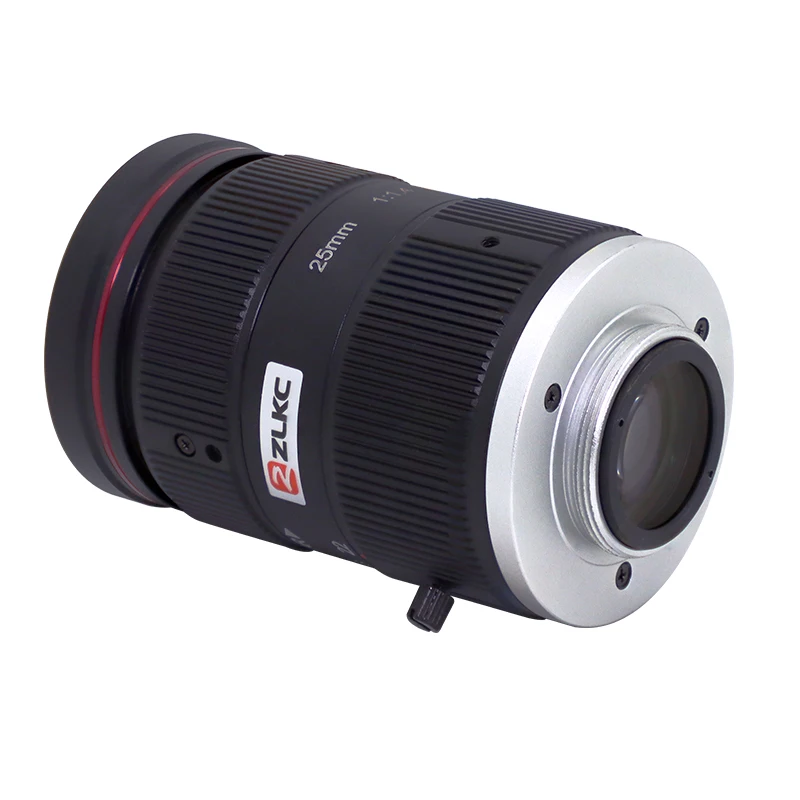 ZLKC 8.0 ميجابيكسل FA 25 مللي متر F1.4 فتحة 1 بوصة 8MP C جبل التركيز اليدوي القزحية تصحيح كاميرا مراقبة الفيديو عدسة CCTV