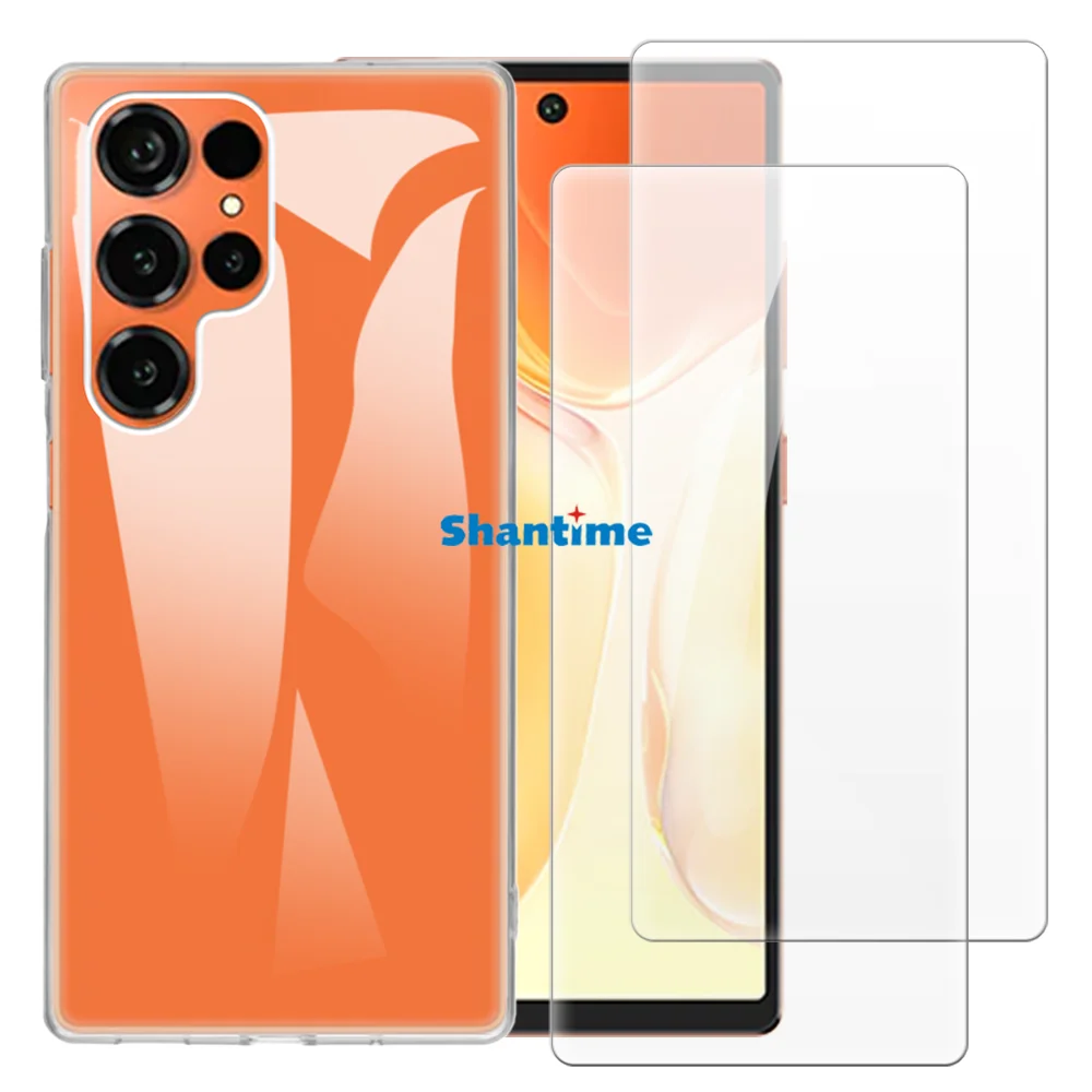 Weiche Hülle + 2er-Pack Gehärtete Glas-Displayschutzfolien für Oukitel C66 4G Rundumschutz