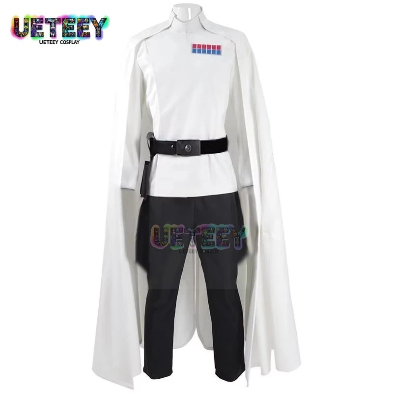 

UETEEY COS Rogue One Director Orson Krennic Cosplay Costume Men's Cloak Suit Full Set Halloween Officer Uniform