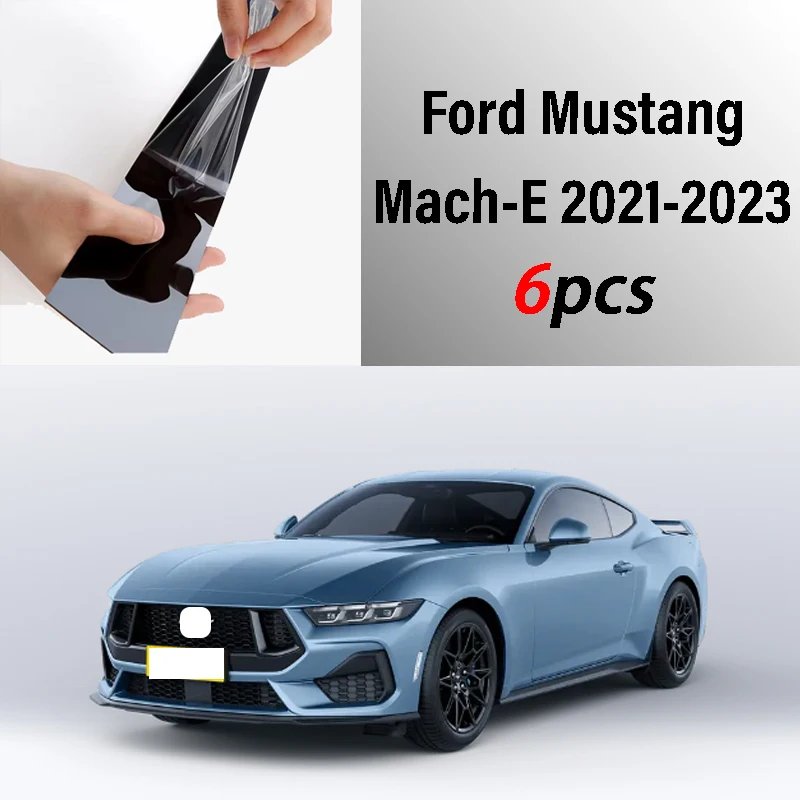 

Suitable for Ford Mustang Mach-E 2021-2023 window decoration side door frame cover gloss black center post