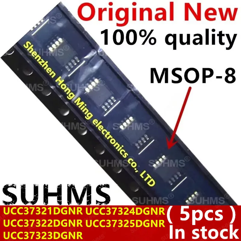 (5piece) 100% New UCC37321DGNR UCC37321 UCC37322DGNR UCC37322 UCC37323DGNR UCC37323 UCC37324DGNR UCC37324 UCC37325DGNR MSOP-8