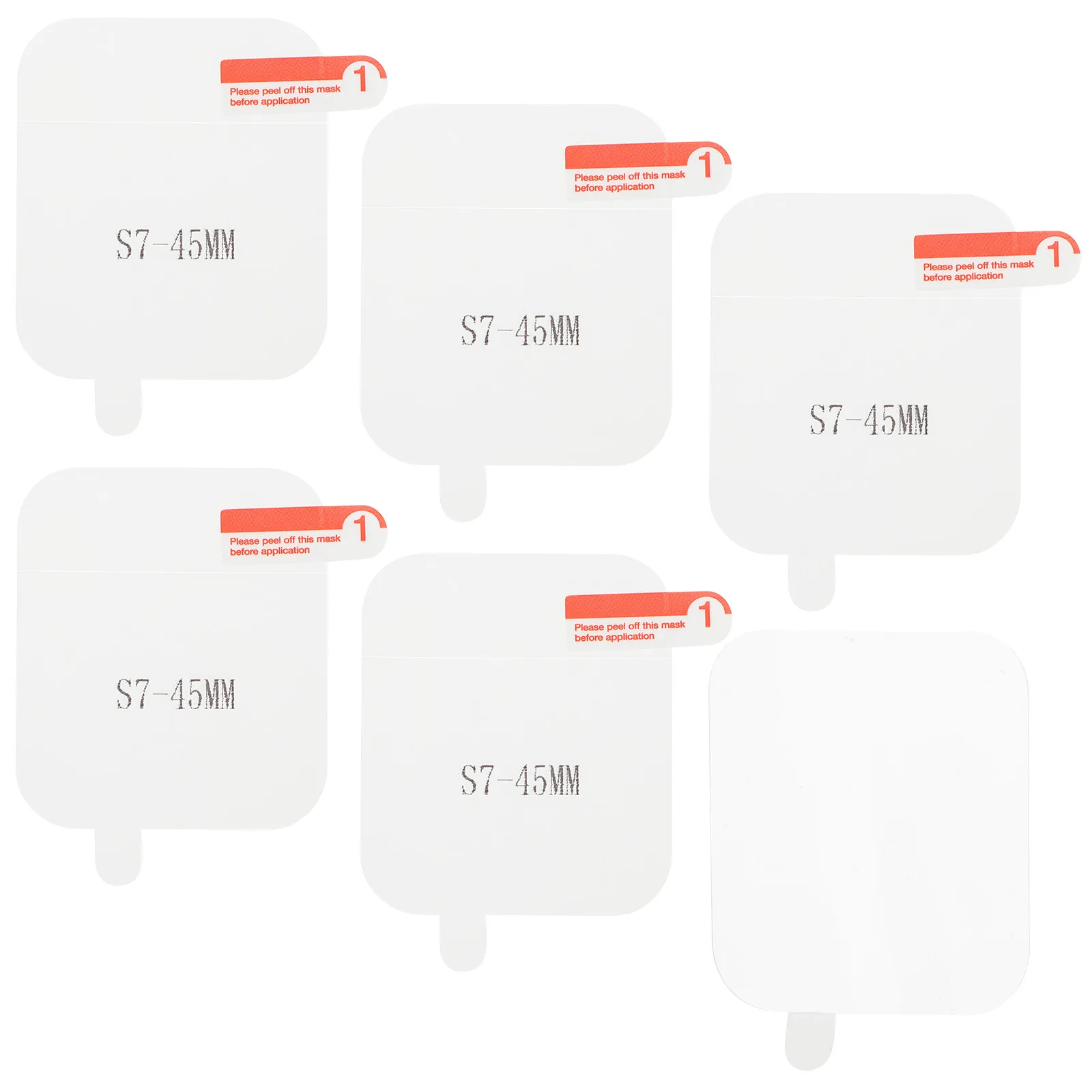 6Pcs Watch Protective Film Tpu High Definition Smartwatch Screen Protector Anti-Scratch Full Cover Compatible with Series 7