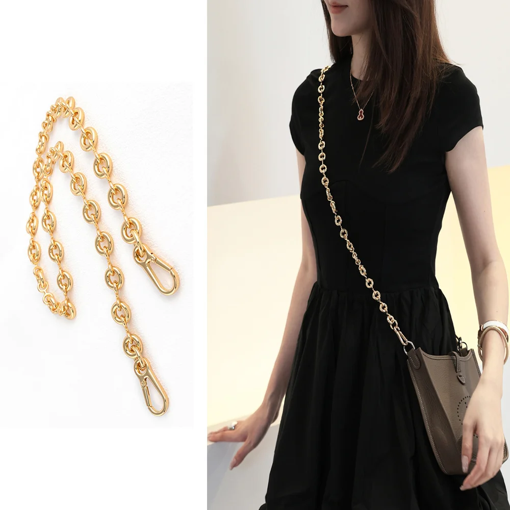 

Металлическая цепочка HOLIN Donut подходит для сумки Loewe Lucky Bag Goya, сумка-подушка Puzzle18, цепочка на плечо, кошелек-мессенджер, цепочка для сумки