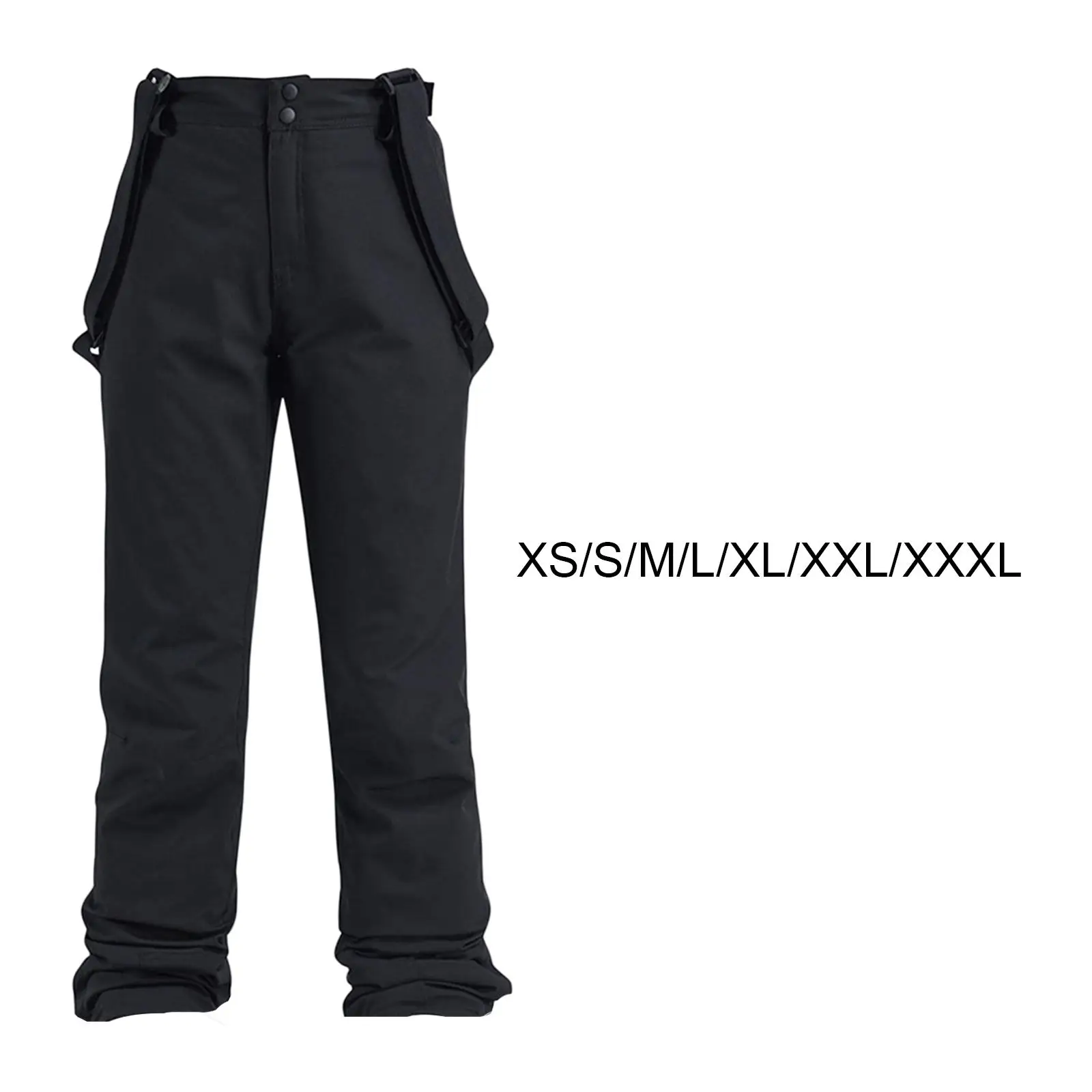 Snow Bib Insulated Pants Full Length Ripstop Windproof Coveralls for Winter