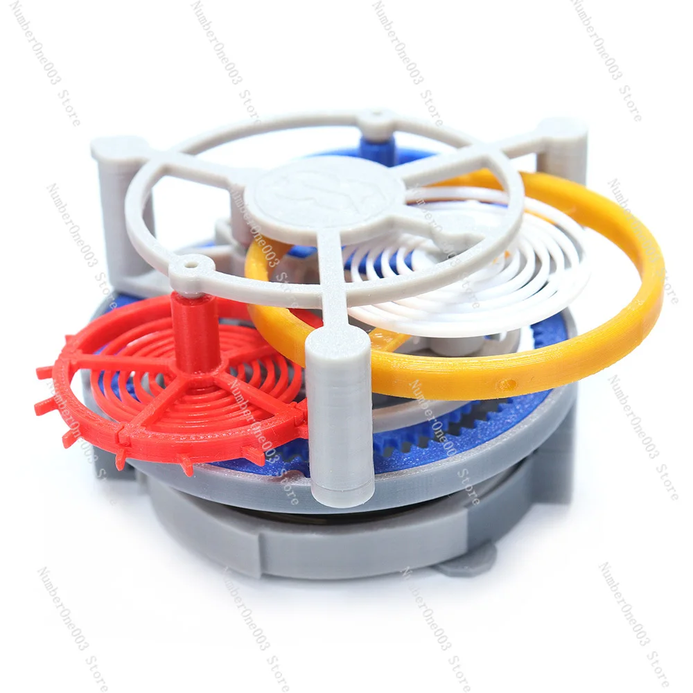 

Handmade Tourbillon Model 3D Printing Design, Metal Clockwork Power Mechanical Clock Internal Structure