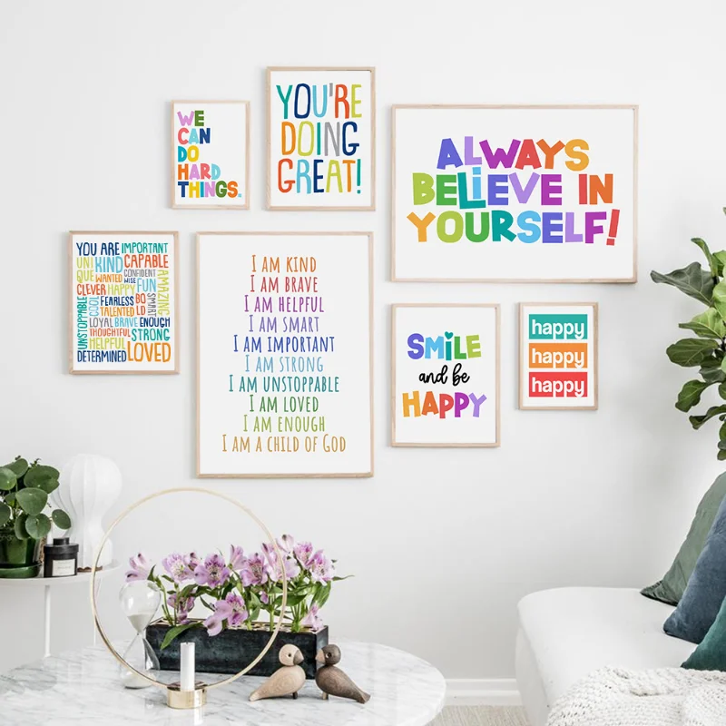 Póster Inspirador sin Marco pa - Kids Educational Posters reseña y precio