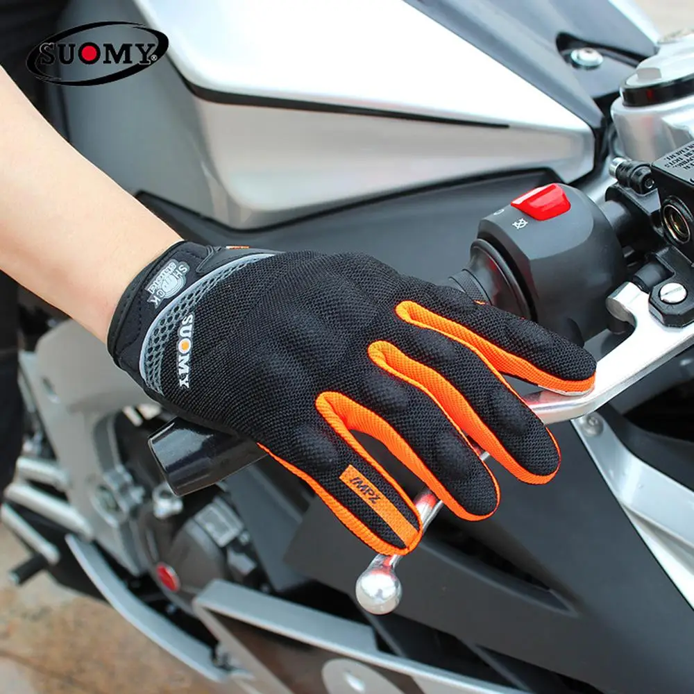 Gants de moto de course respirants, protection complète des doigts, écran tactile, course de moto, motocross, sports de plein air