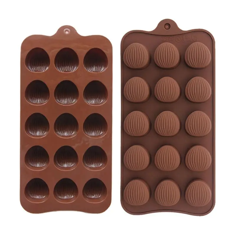 Nut Shaped Chocolate Mold Handmade Candy Jelly Silicone Mould Baking Tool