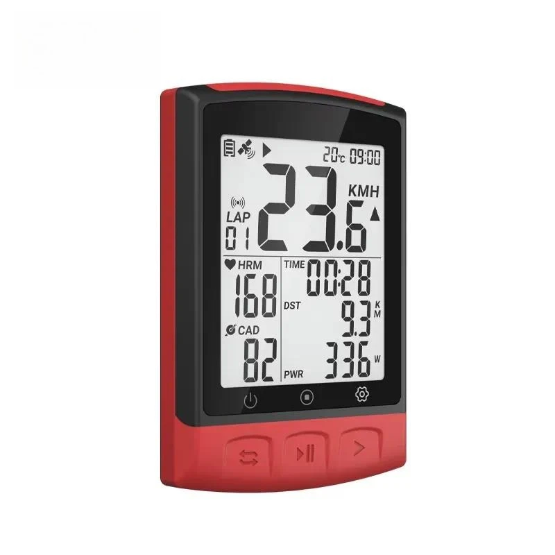 Plus Digital GPS Bike Computer Real Time Display Speed Cadence Distance Cycling Training Device Wireless Bicycle Odometer