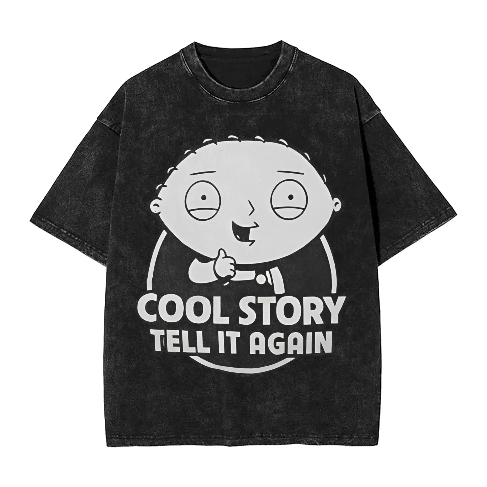 

Забавная футболка Families Guys Cool Story, мужская футболка с круглым вырезом из чистого хлопка, стираные футболки с короткими рукавами, Новое поступление, одежда