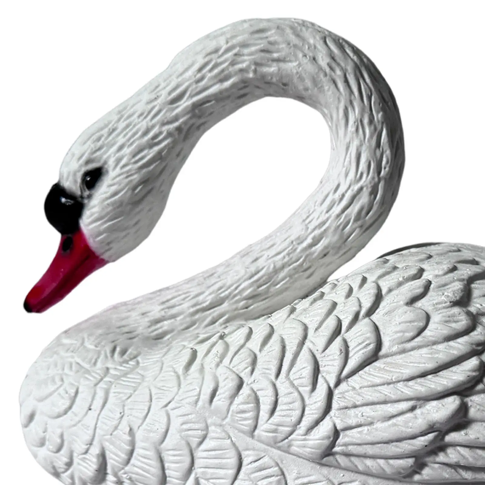 Garden Pond Float Swan Decoration Swan Figurka Float Zabawny, na zewnątrz, ozdoba, statua łabędzia ogrodowego Realistyczny do patio Basen