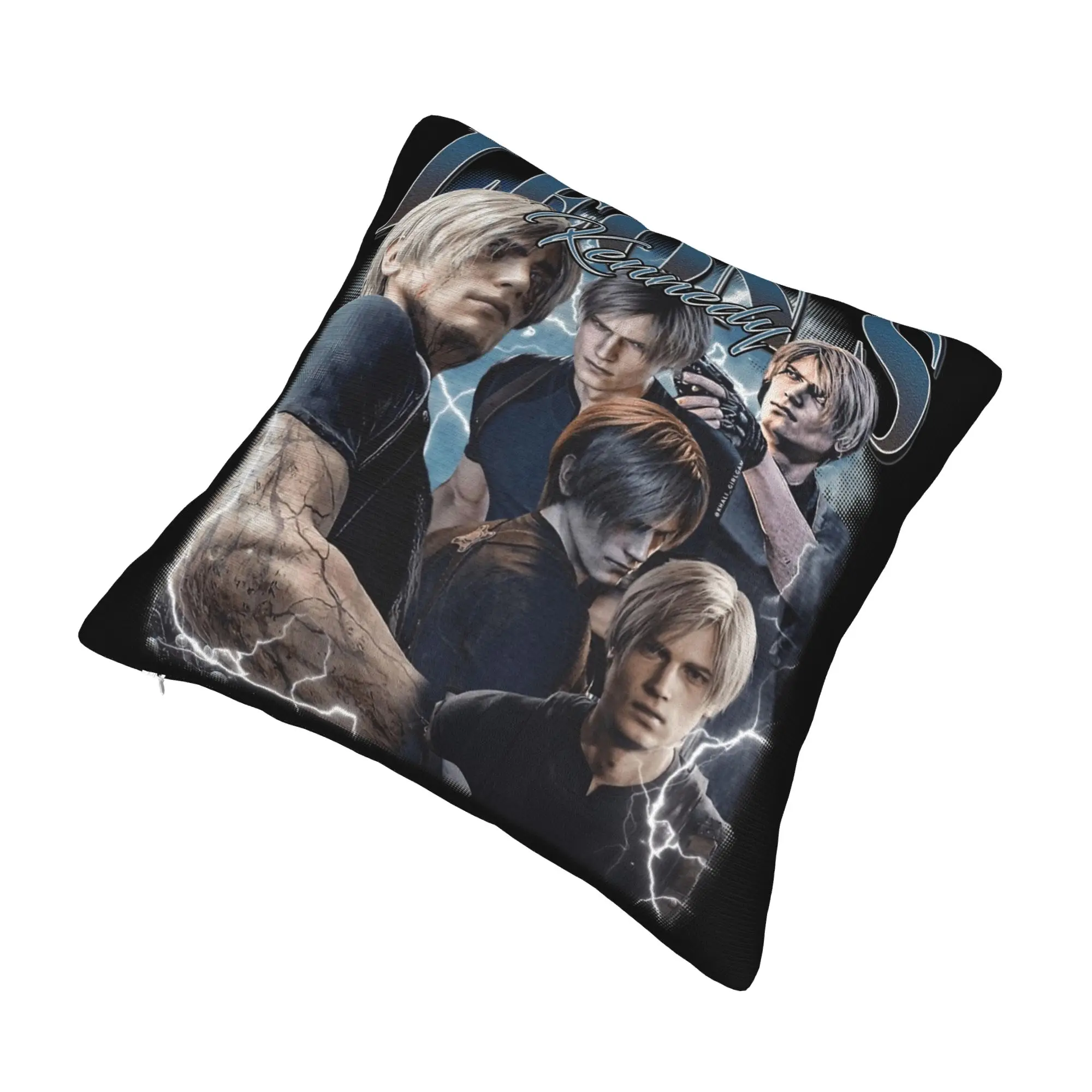 Leon S. Kennedy Pillowcase Printing Polyester Cushion Cover Gift  Pillow Case Cover Home Square 45*45cm