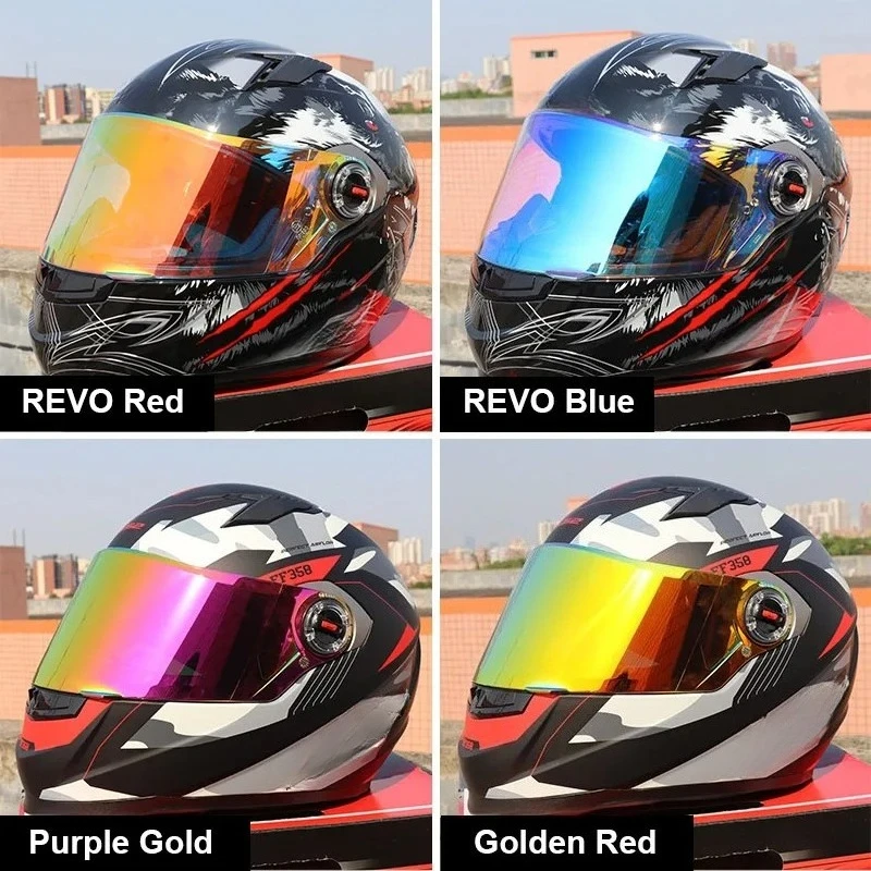 Viseira de capacete para LS2 FF358 FF396 Winshield de rosto inteiro Viseira de capacete de motocicleta incluindo adesivos antiembaçantes universais Anti-uv