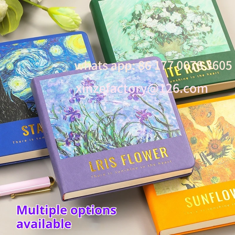 Cuaderno de bocetos portátil personalizable, cuaderno para colorear para adultos, ilustración dibujada a mano, diario, pequeño libro en blanco, pintura de acuarela