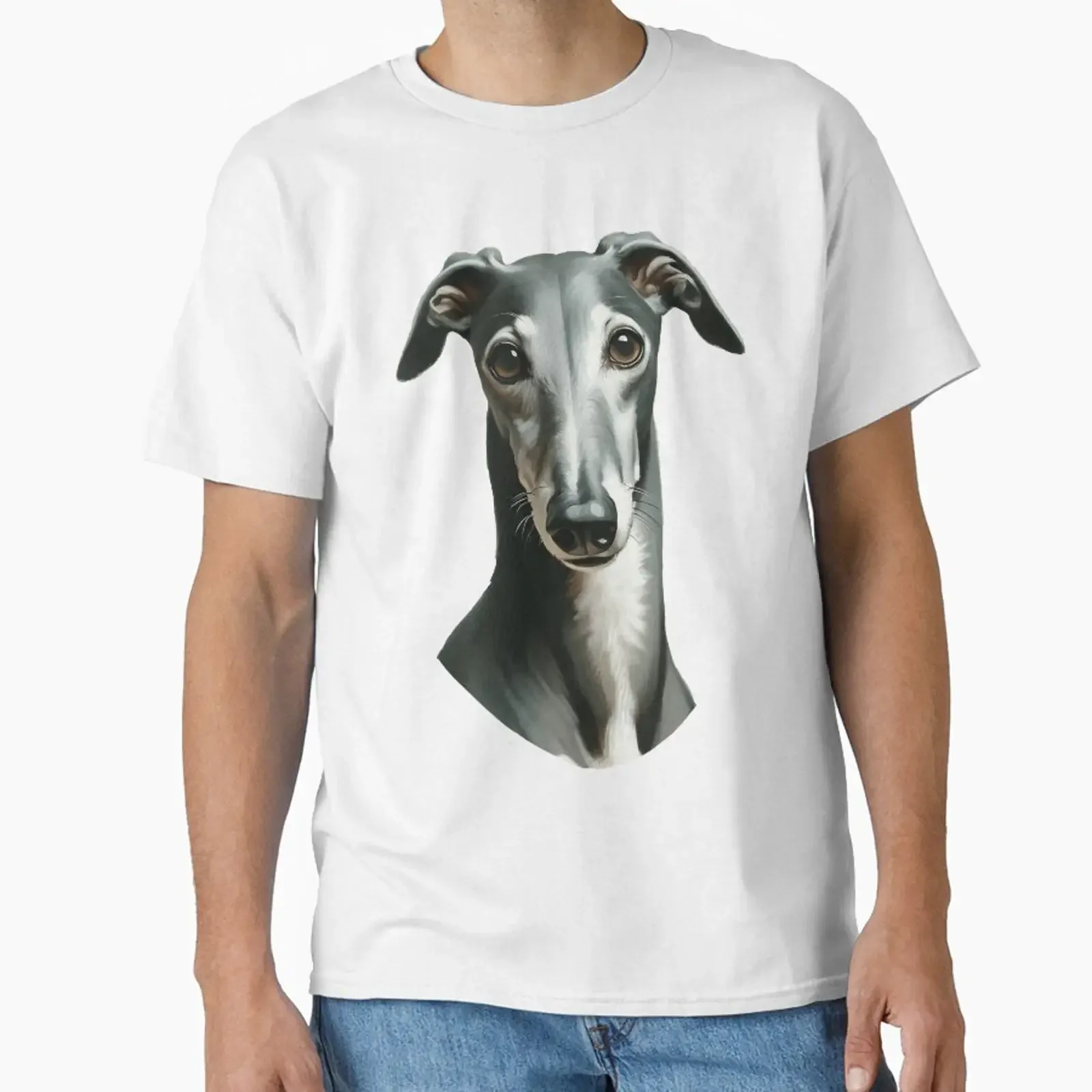 Greyhound 1 designed and sold by Magnus Dahl vintage Washed graphic Soft Casual Versatile designer clothes Unisex homme
