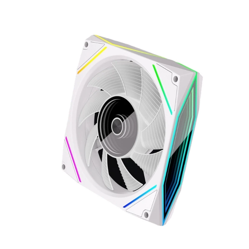 12x12cm Silents Computer Fan ARGB Lighting High Temperature Regulation 83CE