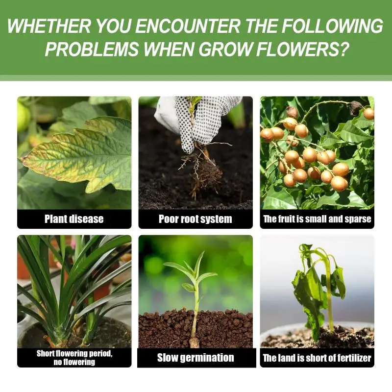 Yegbong Help Plant Growth Plant Nutrient Agent Flower Potted Plant Lawn Green Leaf Plant Fertilizer Root Growth Nutrient