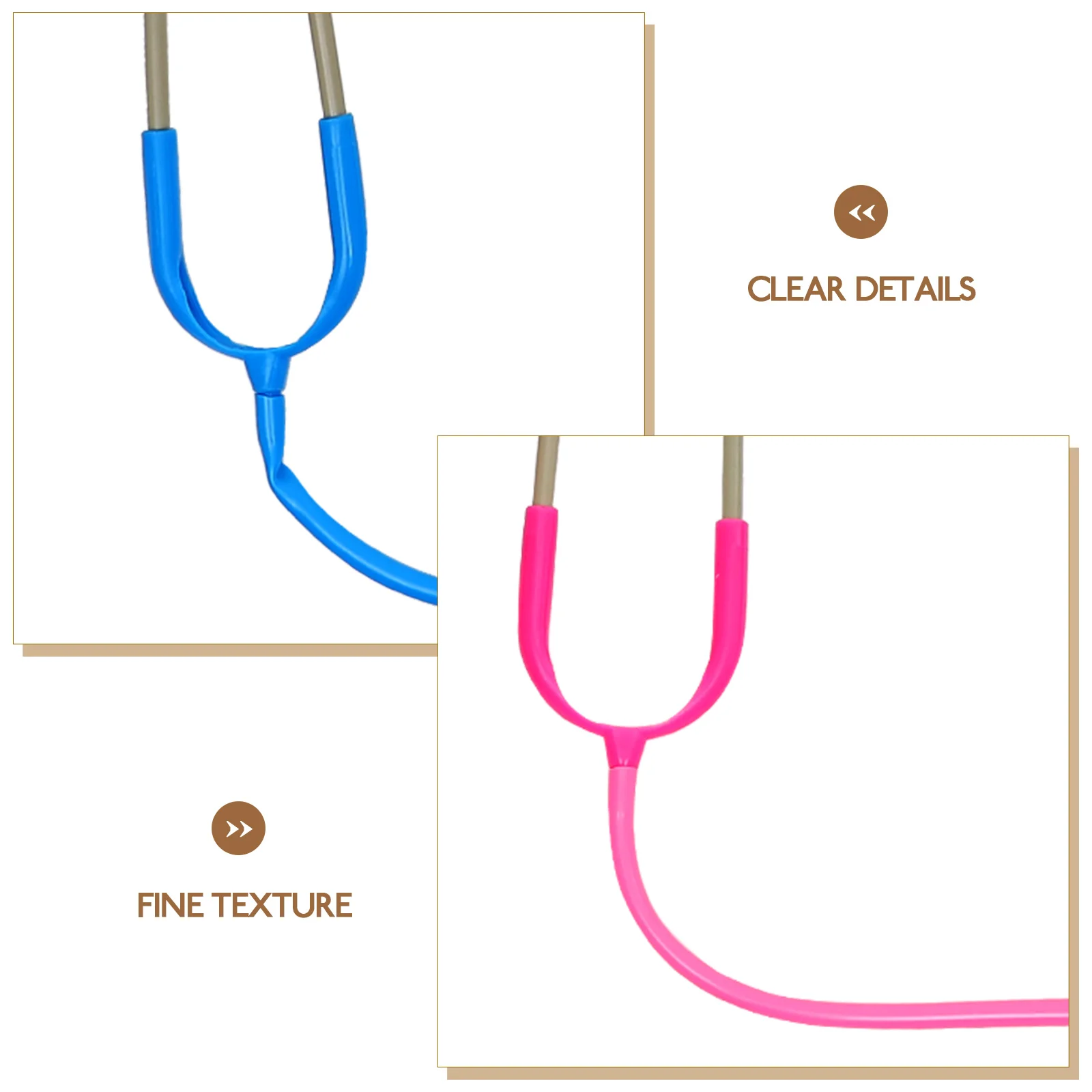 

4Pcs Stethoscope Props Plastic Realistic Nursing Simulation Halloween Kids Role Play Doctor Game Children Pretend Examination