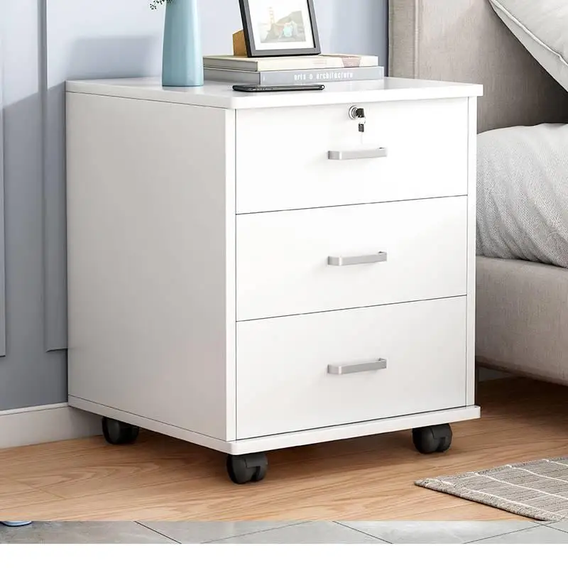 

Rotating bedside table Simple modern movable locker Simple rental room