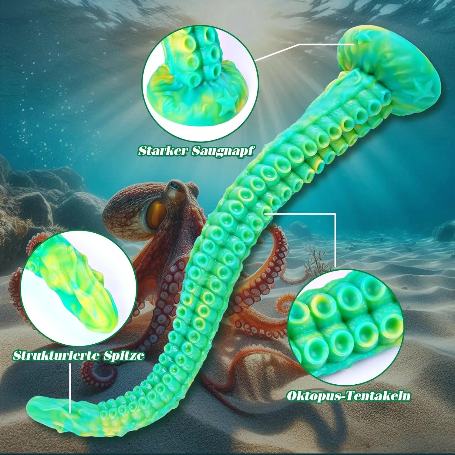 Dildo Penis Progressive Vagina Octopus Tentacle Dildo Anal Plug Adult Sex Toy Monster Dildo Sex Products Long Butt Plug Tentacle view 4