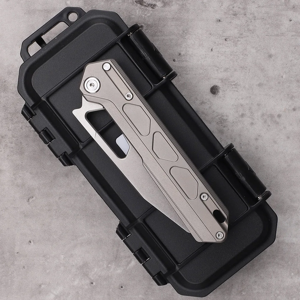 NOC DT03 Folding Knife VG10 Steel Sheet Titanium Alloy Handle Outdoor Camping Hunting Survival EDC Portable Tool