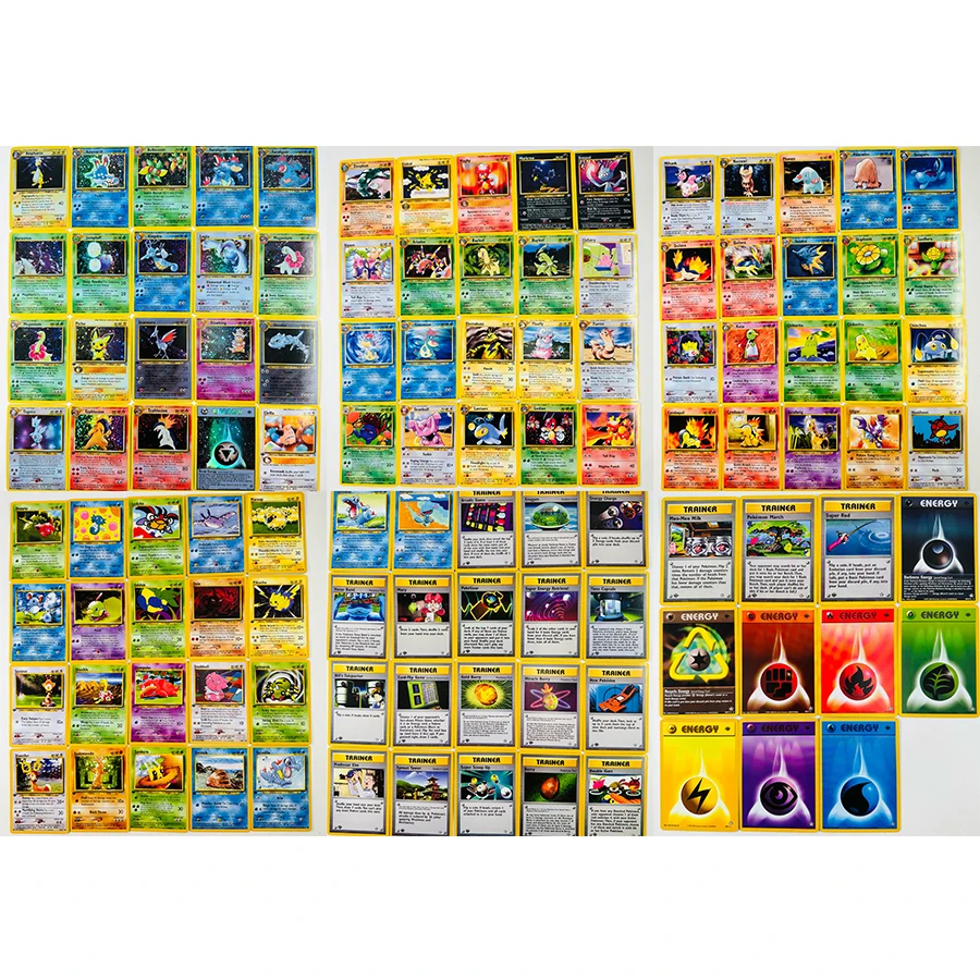 111 قطعة/المجموعة نيو جينيسيس PTCG ألعاب هوايات هوايات مقتنيات ألعاب مجموعة بطاقات أنيمي