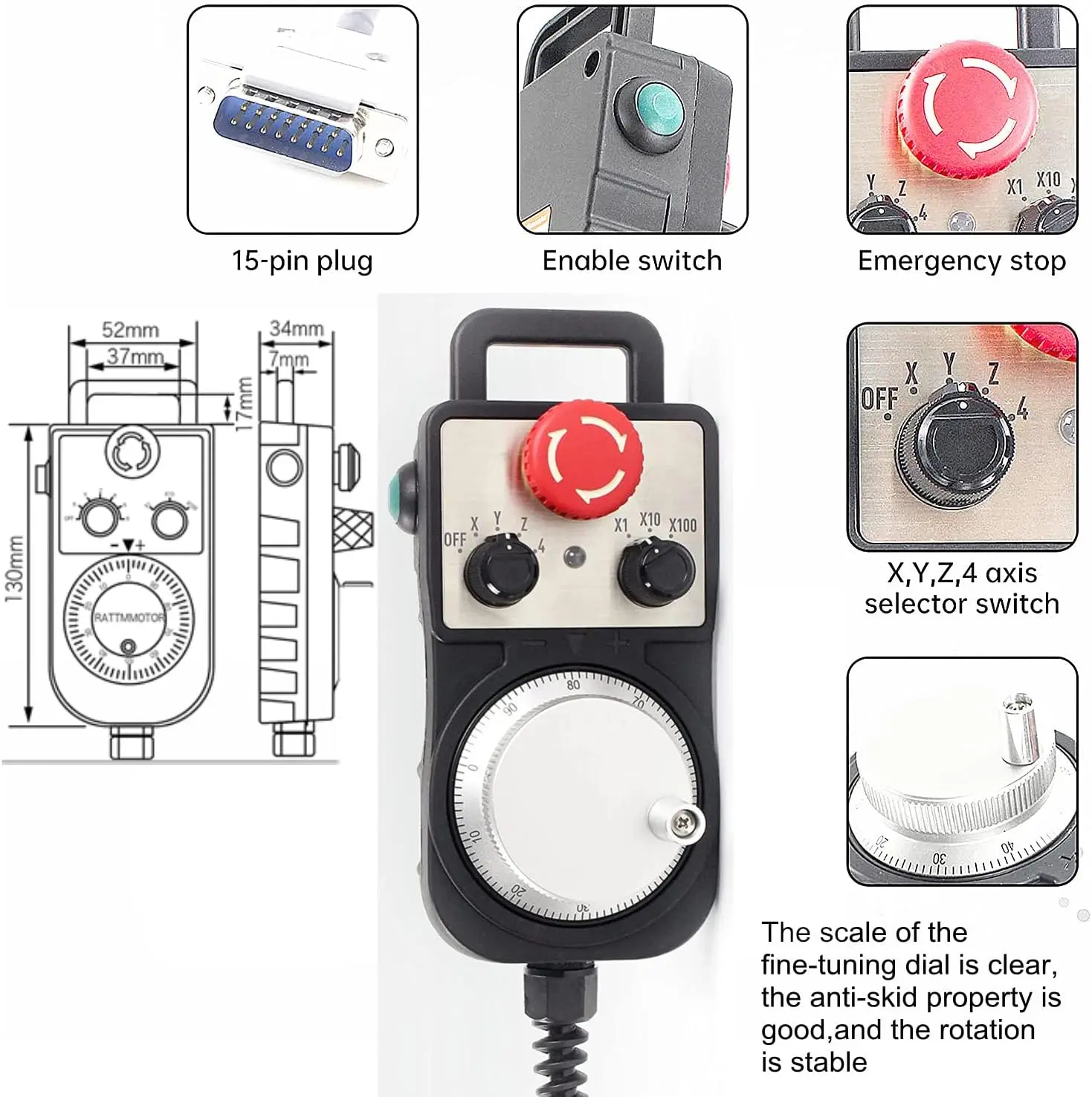 Imagem -03 - Eixos Eixos Ddcs V3.1 Cnc Kit Controlador de Movimento Offline Plc 500khz G-code 3